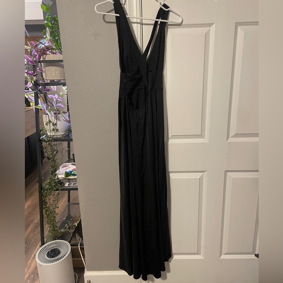 Full length black Forever 21 formal dress, worn for a wedding. - Picture 2 of 5